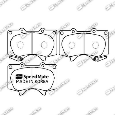 Speedmate SM-BPJ014 Front disc brake pads, set SMBPJ014