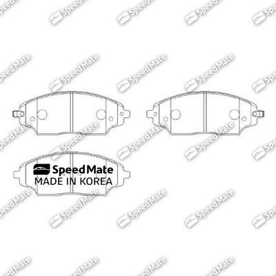 Speedmate SM-BPG028 Brake Pad Set, disc brake SMBPG028
