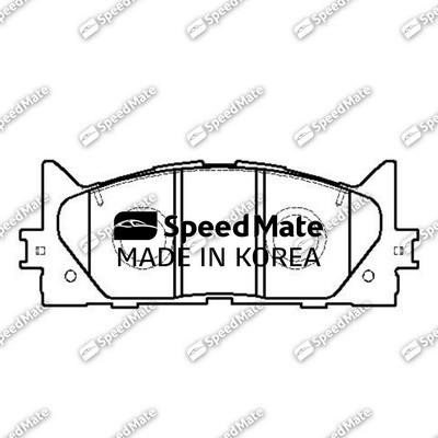 Speedmate SM-BPJ009 Front disc brake pads, set SMBPJ009