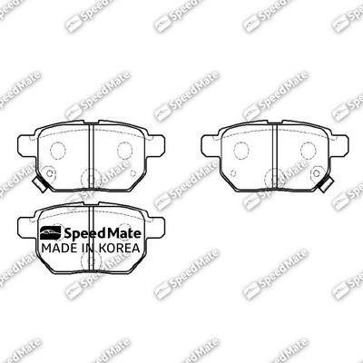 Speedmate SM-BPJ012 Rear disc brake pads, set SMBPJ012