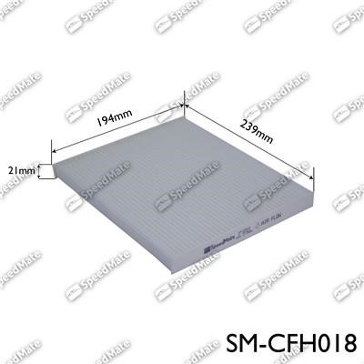 Speedmate SM-CFH018 Filter, interior air SMCFH018