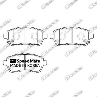 Speedmate SM-BPJ735 Front disc brake pads, set SMBPJ735