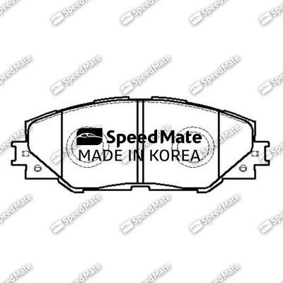 Speedmate SM-BPJ206 Brake Pad Set, disc brake SMBPJ206