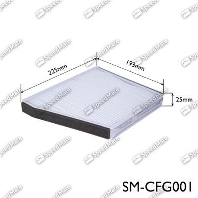 Speedmate SM-CFG001 Filter, interior air SMCFG001
