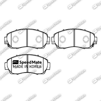 Speedmate SM-BPJ200 Front disc brake pads, set SMBPJ200