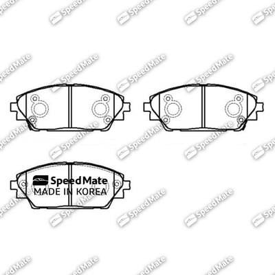 Speedmate SM-BPJ269 Front disc brake pads, set SMBPJ269