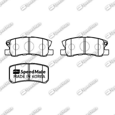 Speedmate SM-BPJ020 Front disc brake pads, set SMBPJ020