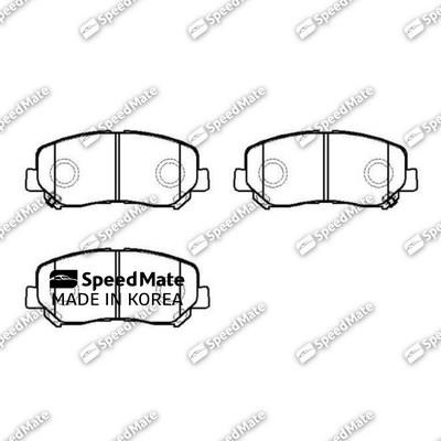 Speedmate SM-BPJ253 Front disc brake pads, set SMBPJ253