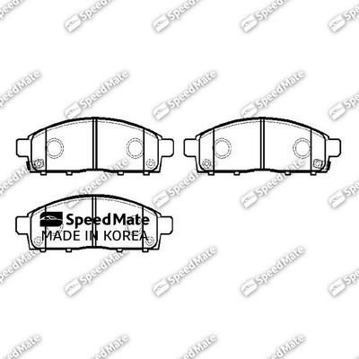 Speedmate SM-BPJ658 Front disc brake pads, set SMBPJ658