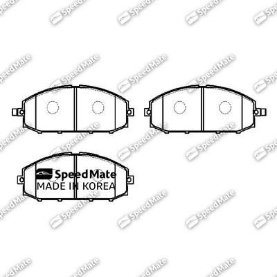 Speedmate SM-BPJ510 Brake Pad Set, disc brake SMBPJ510