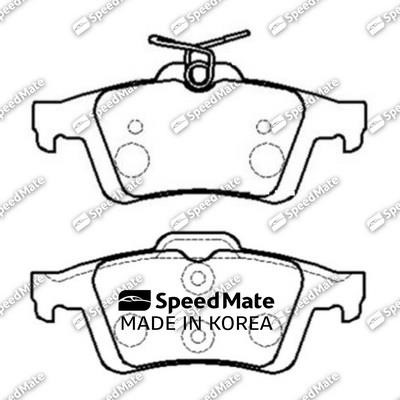 Speedmate SM-BPJ310 Front disc brake pads, set SMBPJ310