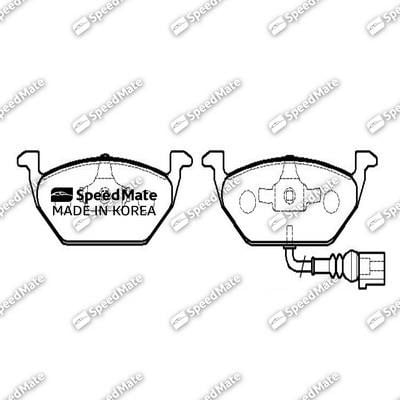Speedmate SM-BPE125 Front disc brake pads, set SMBPE125