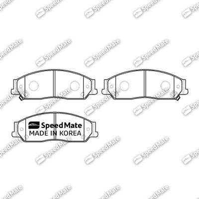 Speedmate SM-BPJ118 Brake Pad Set, disc brake SMBPJ118