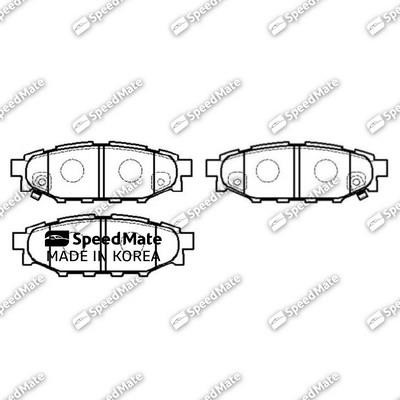 Speedmate SM-BPJ419 Rear disc brake pads, set SMBPJ419