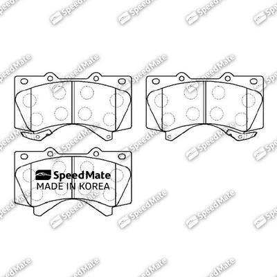 Speedmate SM-BPJ224 Brake Pad Set, disc brake SMBPJ224
