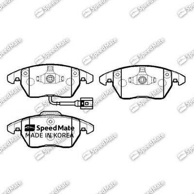 Speedmate SM-BPE169 Brake Pad Set, disc brake SMBPE169