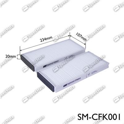 Speedmate SM-CFK001 Filter, interior air SMCFK001