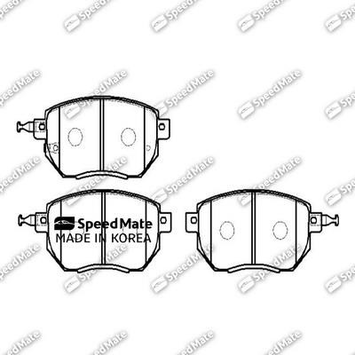 Speedmate SM-BPJ217 Front disc brake pads, set SMBPJ217