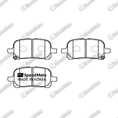 Speedmate SM-BPJ102 Brake Pad Set, disc brake SMBPJ102