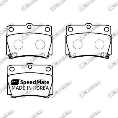 Speedmate SM-BPJ364 Rear disc brake pads, set SMBPJ364