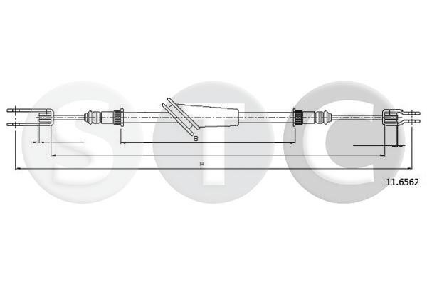 STC T483133 Cable Pull, parking brake T483133