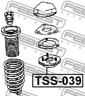 Febest TSS039 Front Shock Absorber Support TSS039