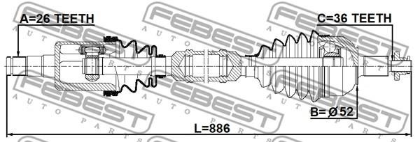 Buy Febest 2314-PVRH at a low price in United Arab Emirates!