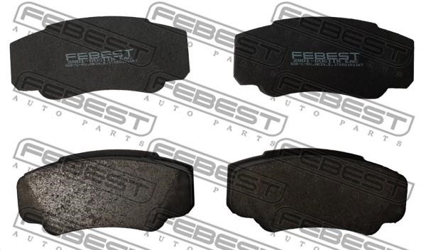 Febest 2801-DUCIIR Brake Pad Set, disc brake 2801DUCIIR