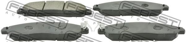 Febest 0201-D23MF Brake Pad Set, disc brake 0201D23MF