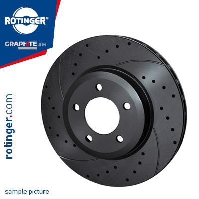 Rotinger RT 12052-GL T5 Rear brake disc, non-ventilated RT12052GLT5