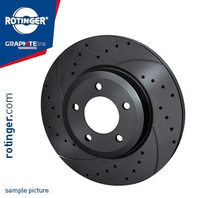 Rotinger RT 12156-GL T5 Rear brake disc, non-ventilated RT12156GLT5