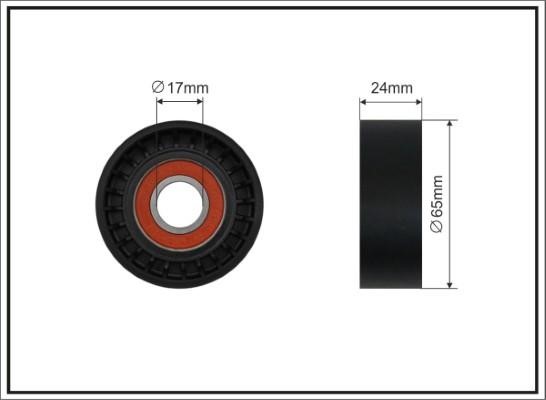 Caffaro 500645 V-ribbed belt tensioner (drive) roller 500645