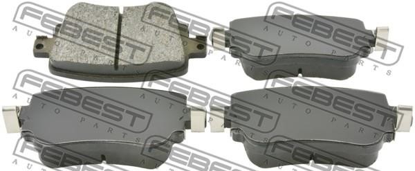 Febest 2601-OCTA7R Rear disc brake pads, set 2601OCTA7R