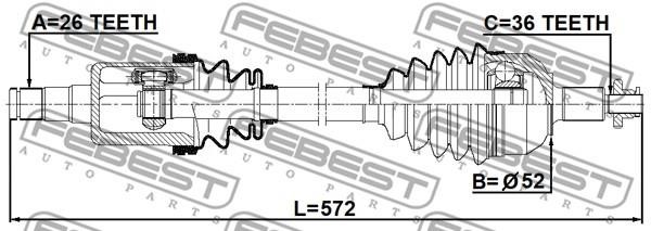 Buy Febest 2314-PVLH at a low price in United Arab Emirates!