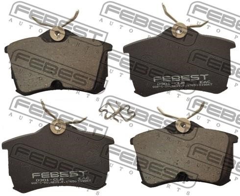 Febest 0301-CLR Brake Pad Set, disc brake 0301CLR