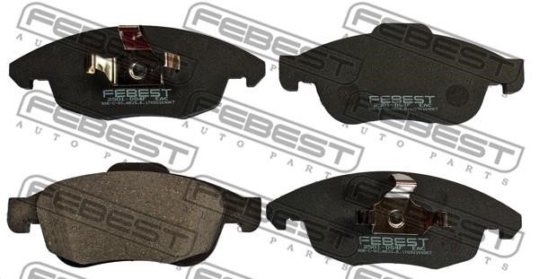 Febest 2501-DS4F Brake Pad Set, disc brake 2501DS4F