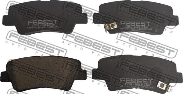 Febest 1201-SOLR Brake Pad Set, disc brake 1201SOLR