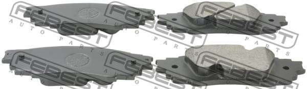 Febest 0101-GYL25R Brake Pad Set, disc brake 0101GYL25R