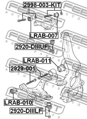 2998003KIT Febest Camber Correction Screw