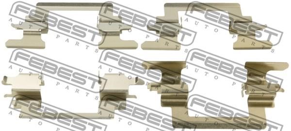 Febest 0403-CS1AF Mounting kit brake pads 0403CS1AF