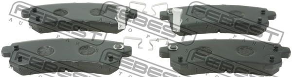 Febest 0201-Y62R Front disc brake pads, set 0201Y62R