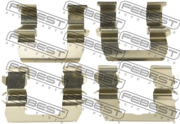 Febest 0403-PD4WR Mounting kit brake pads 0403PD4WR