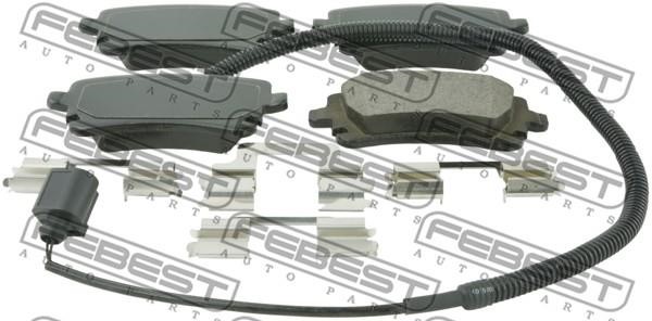 Febest 2301-T5R Front disc brake pads, set 2301T5R