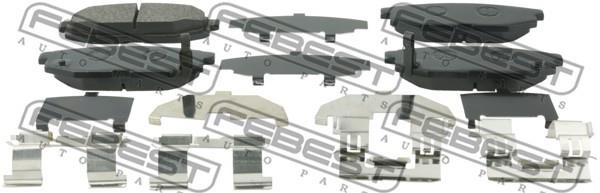 Febest 0801-G12R Front disc brake pads, set 0801G12R