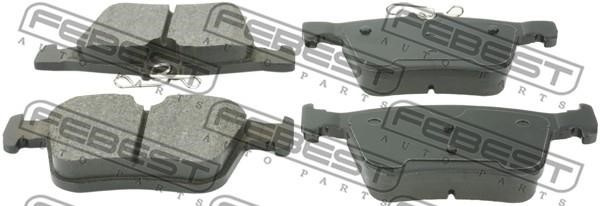 Febest 2301-5G1R Rear disc brake pads, set 23015G1R