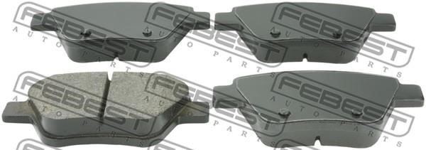 Febest 2301-5K1R Rear disc brake pads, set 23015K1R