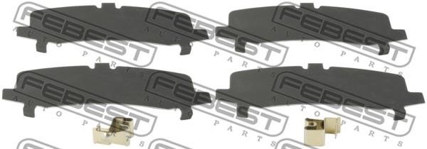Febest 0103-GRJ150R Anti-Squeal Foil, brake pad (back plate) 0103GRJ150R