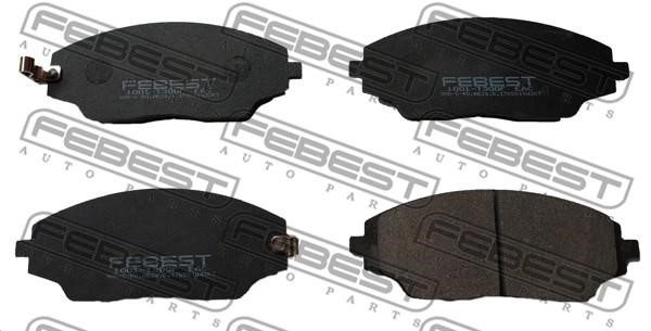 Febest 1001-T300F Brake Pad Set, disc brake 1001T300F