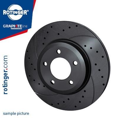 Rotinger RT 12100-GL T5 Rear brake disc, non-ventilated RT12100GLT5