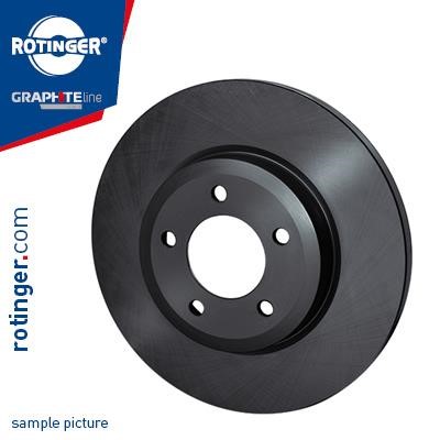 Rotinger RT 1932-GL Rear brake disc, non-ventilated RT1932GL